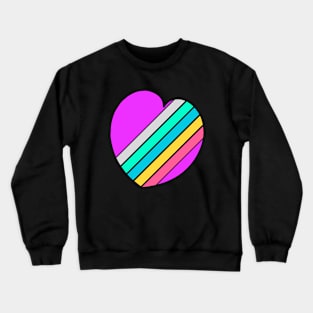 80s heart Crewneck Sweatshirt